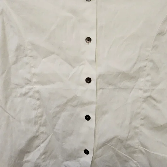 NWT Jacadi White Blouse with Red Trim size 12 Girls - Picture 2 of 5